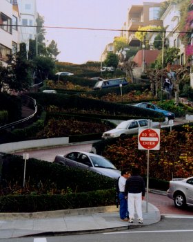 Lombard Street from below