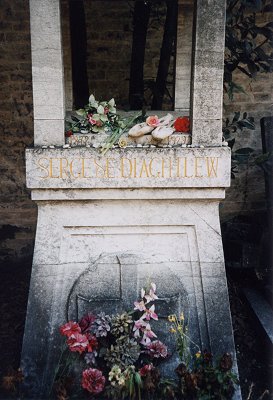 Grave of Sergei Diaghilew (russian ballet impresario)